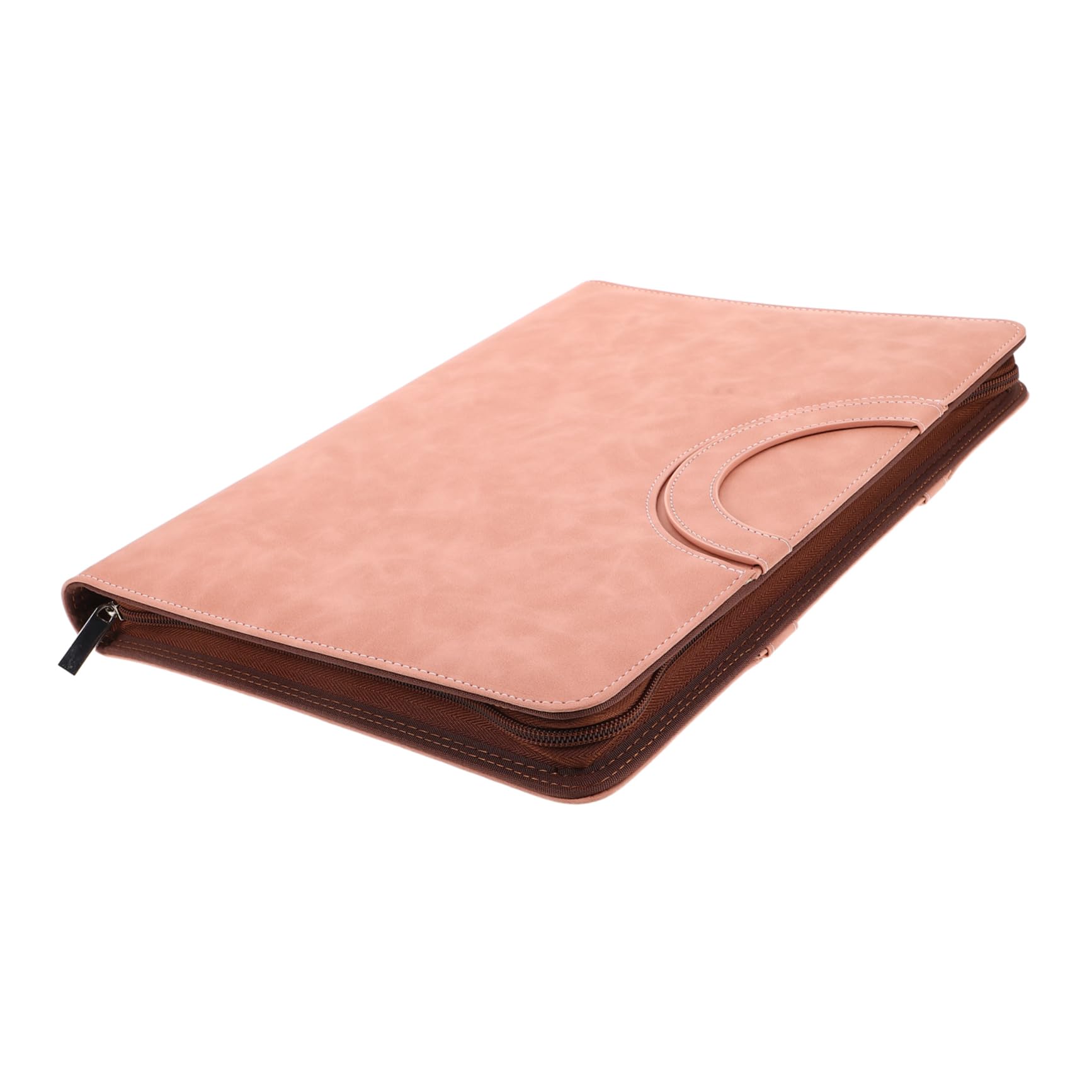 Bolsa para Documentos A4 de Pu con Cremallera Rosa