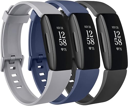 Paquete de 8 correas de silicona compatibles con Fitbit Inspire 2, Fitbit Inspire HR, Fitbit Inspire y Fitbit Ace 2, pulseras deportivas ajustables