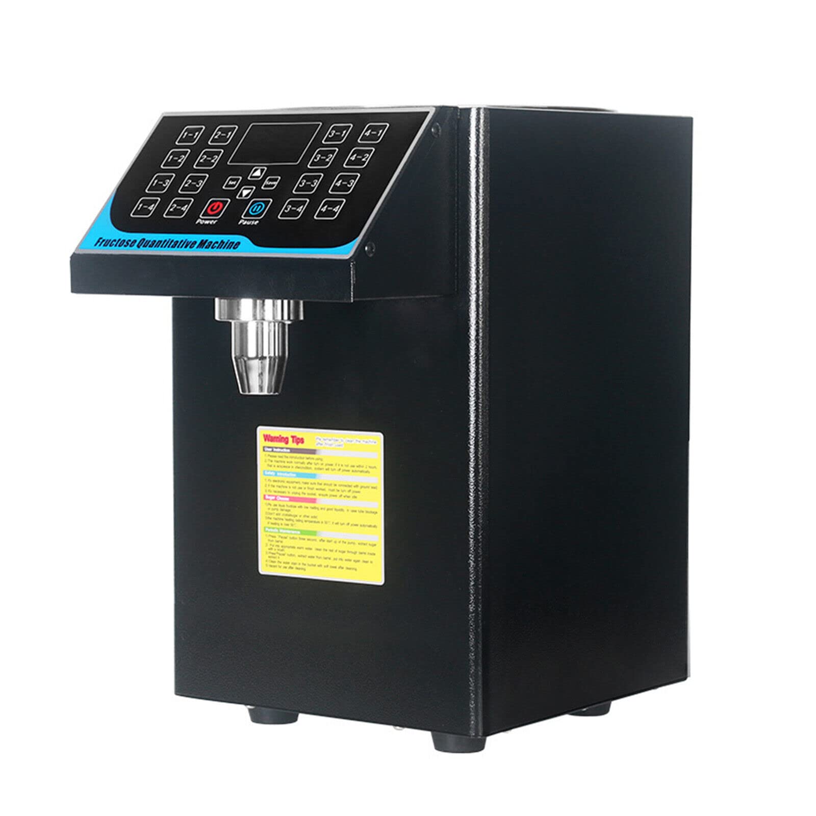 Machine quantitative de fructose - 7,5 L - Distributeur automatique de sirop de fructose - Distributeur de sucre - Machine à fructose - Pour lait, thé, café - 450 W