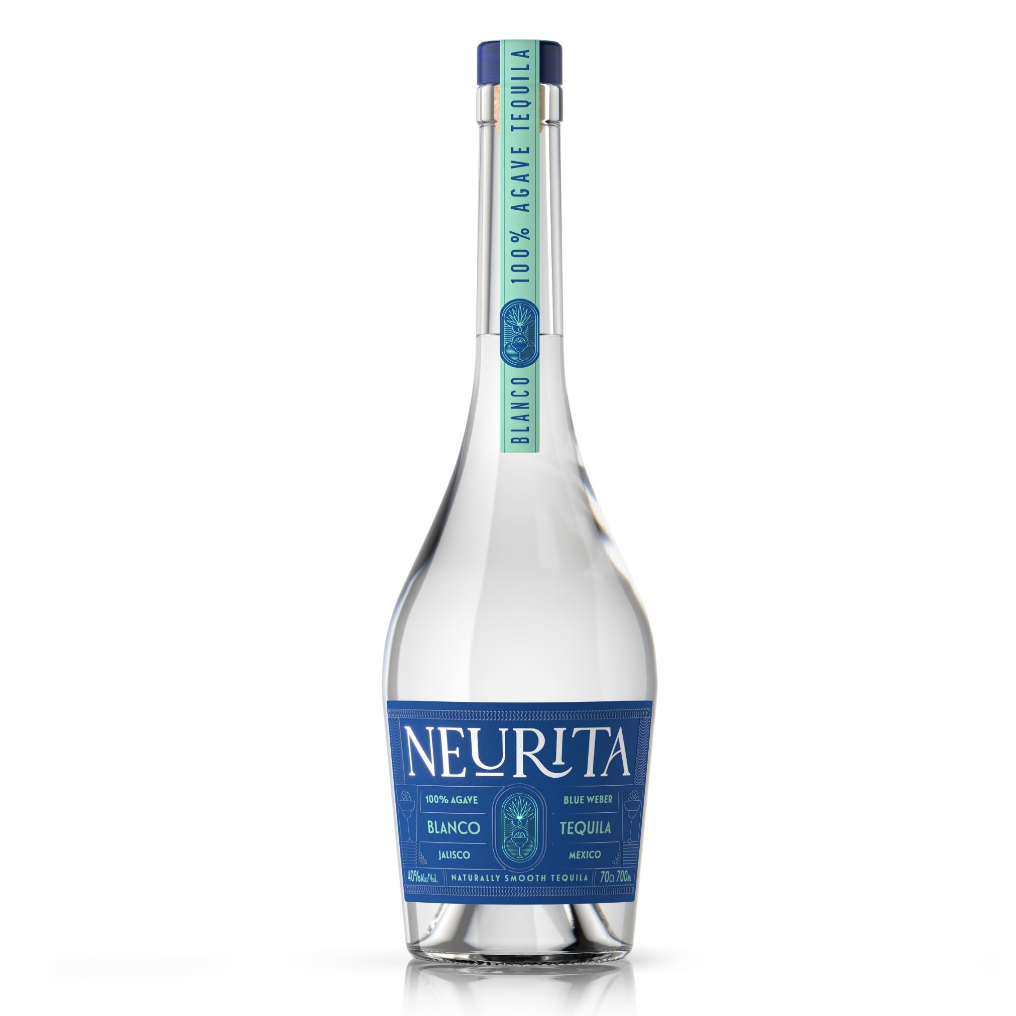 Neurita Tequila 100% Agave Blanco | Smooth for Perfect Margaritas | Blue Agave | 40% abv, 70cl