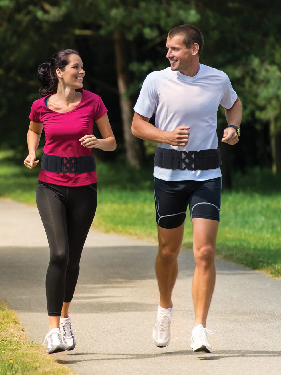 Obciążony pas fitness – chodzenie, bieganie, pas treningowy z regulowanymi ciężarami do 4,5 kg, technologia chłodzenia, uniseks