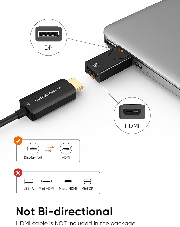 CableCreation Adaptador DisplayPort a HDMI 3 Pack, 1080P miniatura 2