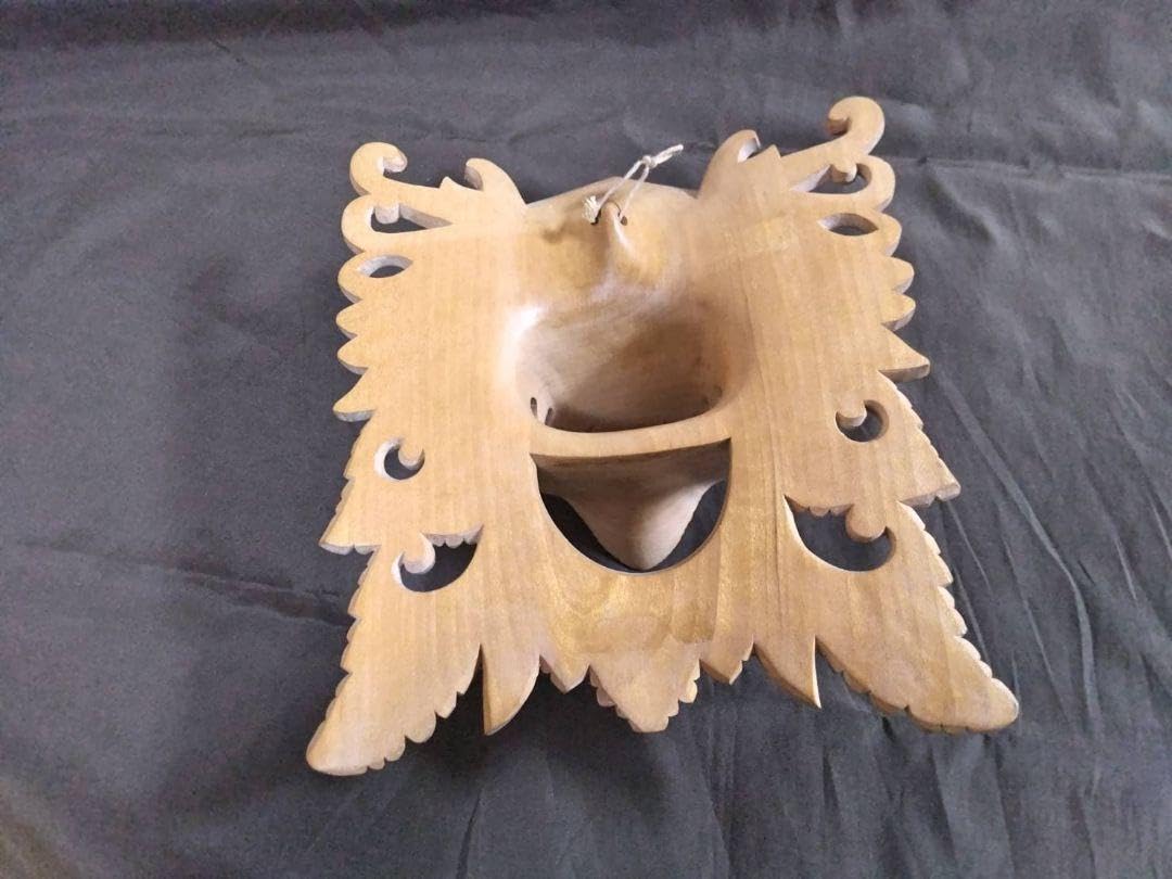 Amazon | 木彫りお面 ジャワ島 バロンの仮面 魔除け バリ島 みやげ品