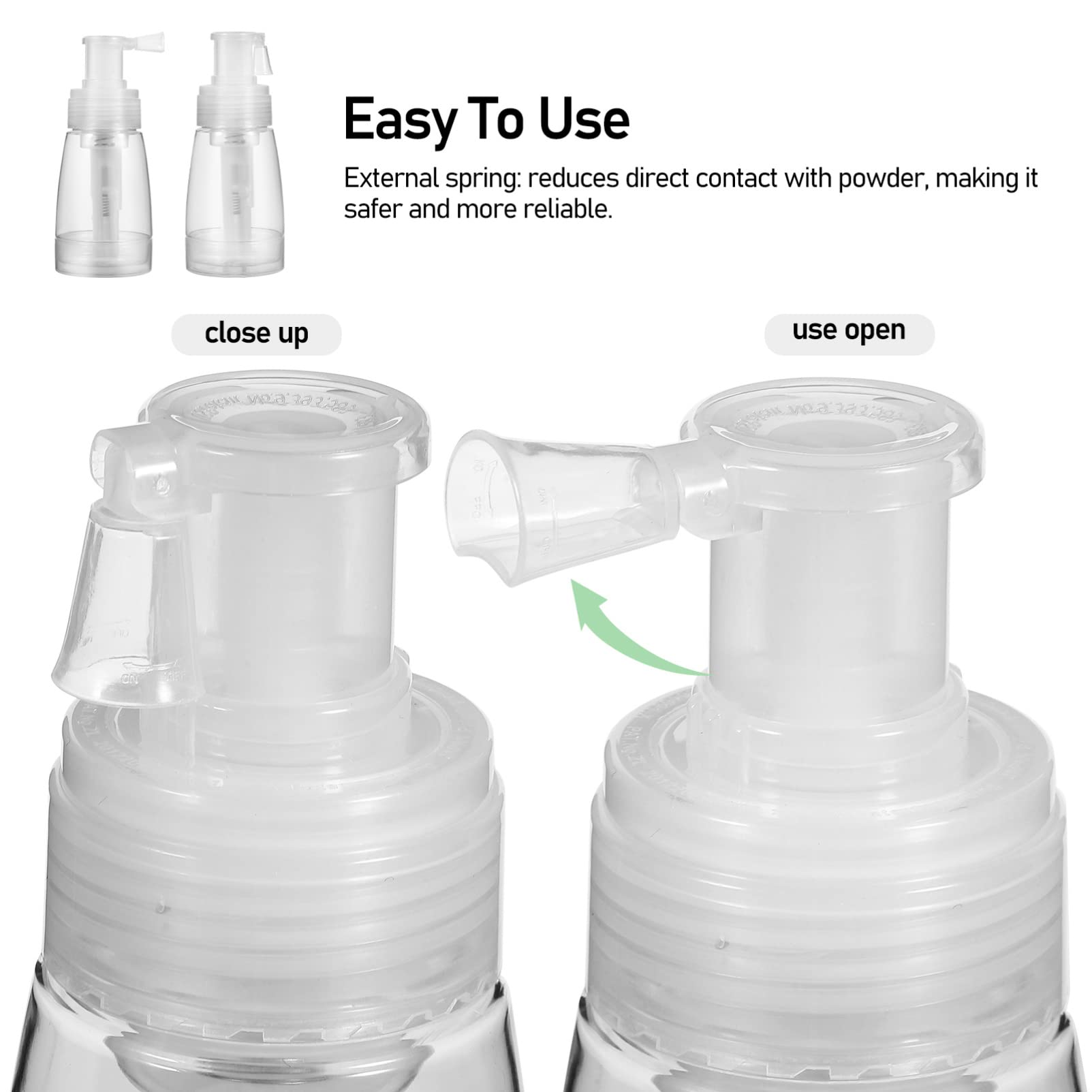 Botellas Aplicadoras Para Cabello 2 Unidades 180ml Cada Una Pulverizador De Polvo Reutilizable Para Peluquería y Belleza