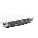 VIVO Under Desk 36 inch Mesh Net Cable Management with Power Strip Holder, Wire Organizer, Adjustable Home Office Standing Desk Cord Storage, Black, DESK-AC36MH-S