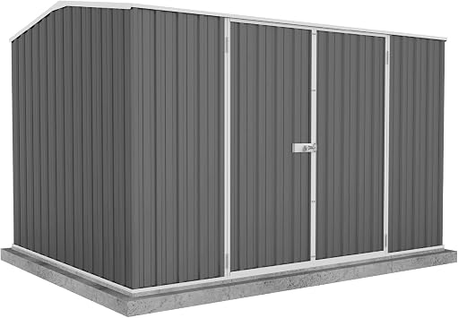 Absco Premier 10 x 7 Metal Storage Shed, Woodland Gray