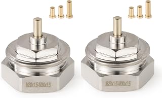 VANCOCO 2Stk. Heizkörperadapter M28×1,5 Feingewinde auf M30×1,5, Metalladapter mit Langer Lebensdauer, Thermostatkopfadapter für Heizkörperthermostat/Heizkörperventil