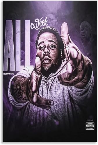 JINHUA Póster de la semana de Rod Wave - Póster de arte en lienzo y arte de pared moderno dormitorio familiar oficina decoración de dormitorio