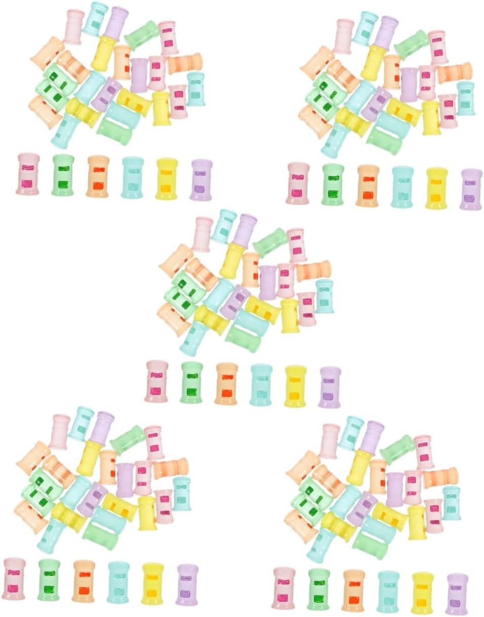 POPETPOP 150pcs Glow Dark Miniature Mailbox Ornaments Toy Mailbox Decorations for Outdoor Gardens