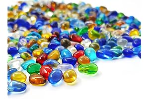 Colorful Irregular Glass Gems Stones Beads for Aquarium Fish Tank Rocks