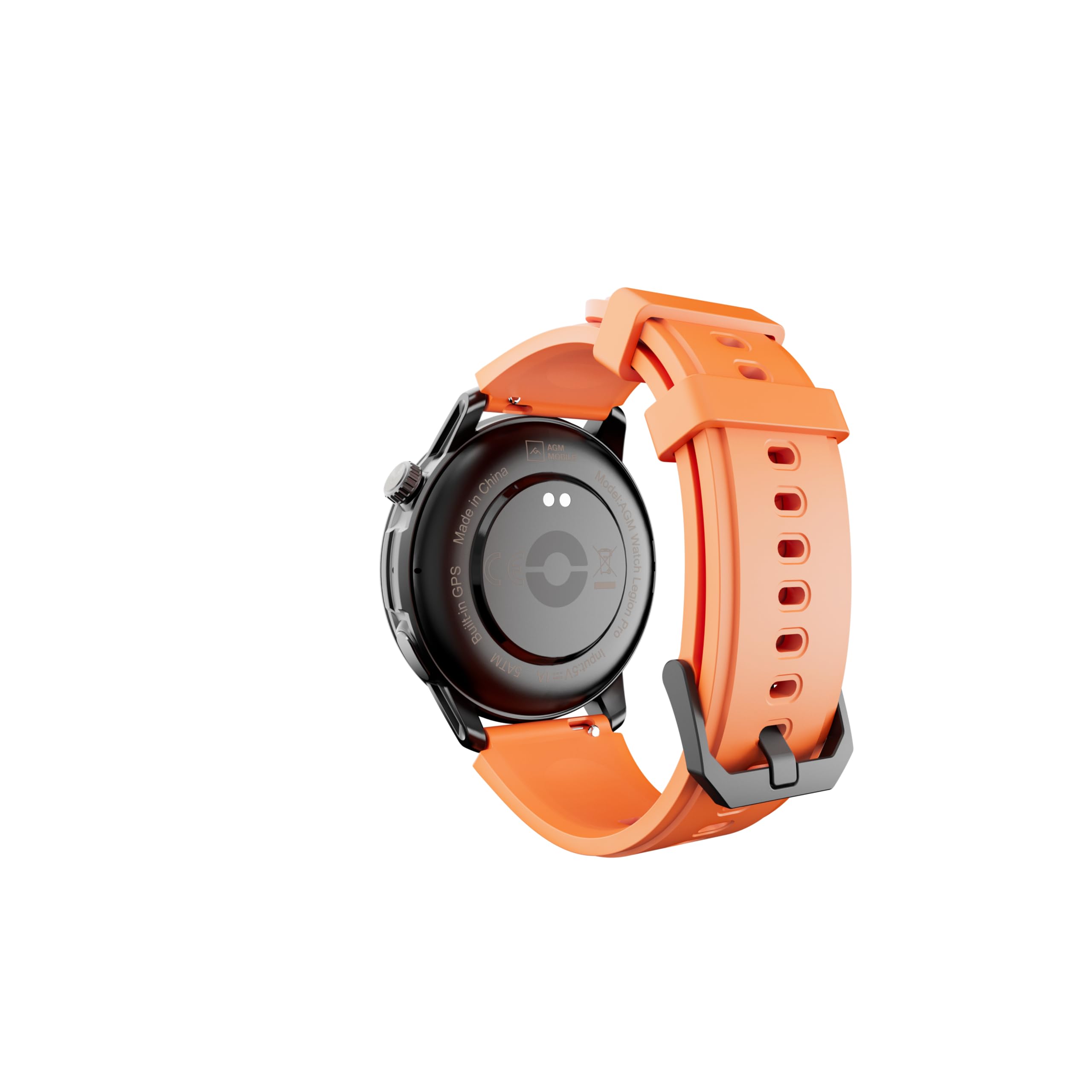 AGM Legion Pro Militär Smartwatch Herren, Robuste Fitnessuhr Wasserdicht 5ATM, 1,43" AMOLED Outdoor Sportuhr mit GPS, Offline-Karten für Routenaufzeichnung, MIL-STD-810H, Anrufe, 2 Armbänder