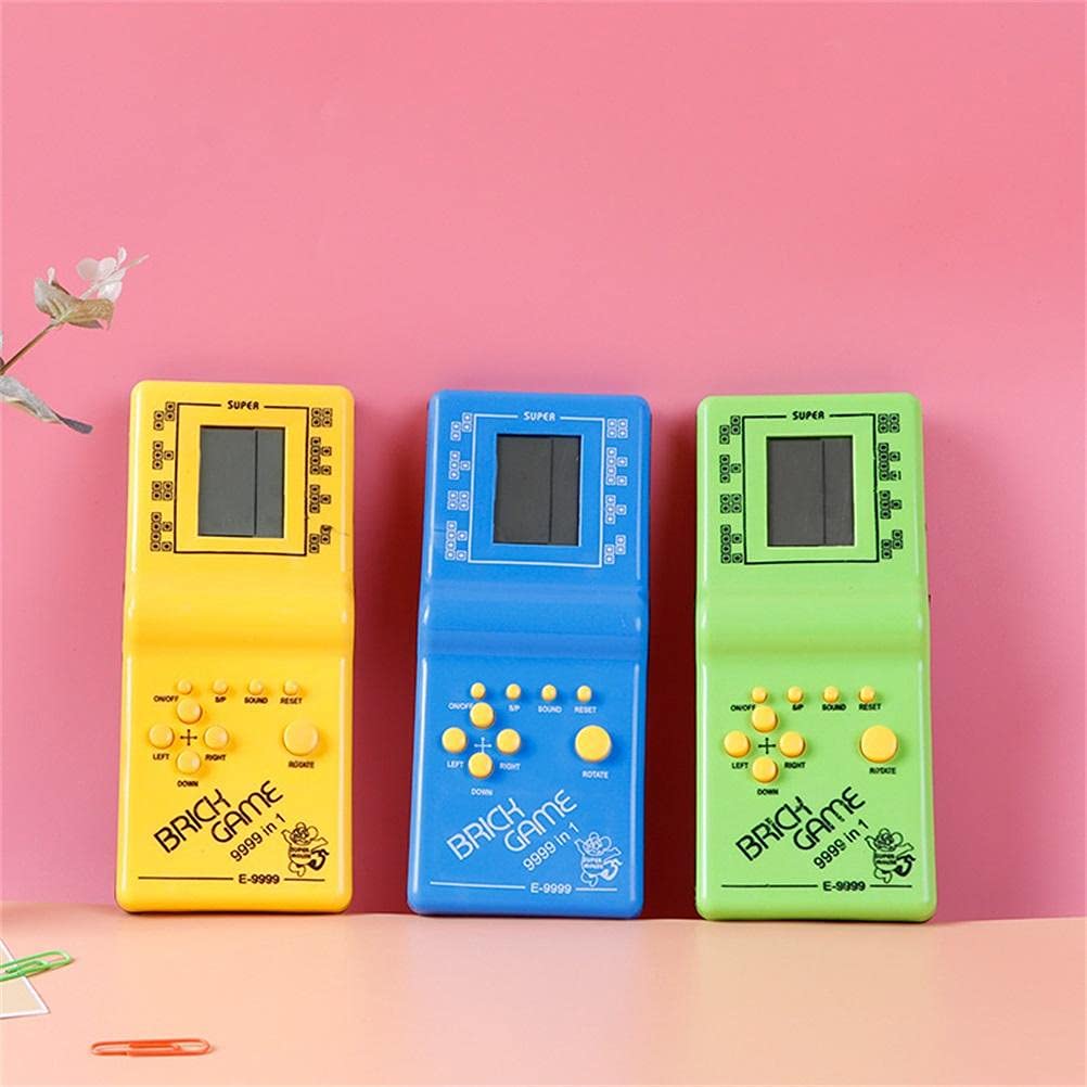 Przenośna konsola do gier, klasyczne przenośne konsole do gier Tetris, zabawka edukacyjna, nostalgiczne zabawki intelektualne, dziecięce gry, elektroniczne zabawki, konsola do gier LED