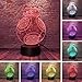 Dalovy Festival 3D Illusion Lampe LED Veilleuse Star Wars Bb8 Télécommande Robot Bullet Jouet BB-8 IR BB 8 Bb-9E Télécommande Jedi 7 Couleurs Enfants Anniversaire de Noël