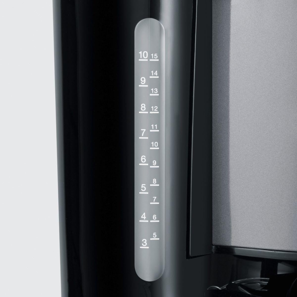 Severin - Cafetera de goteo jarra cristal 10 tazas 1000 W Antracita/negro mate KA 9572