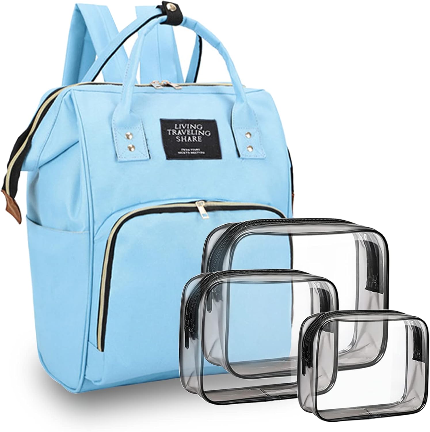 Diaper Bag with Organizing Pouches, Nappy Bags Handbag