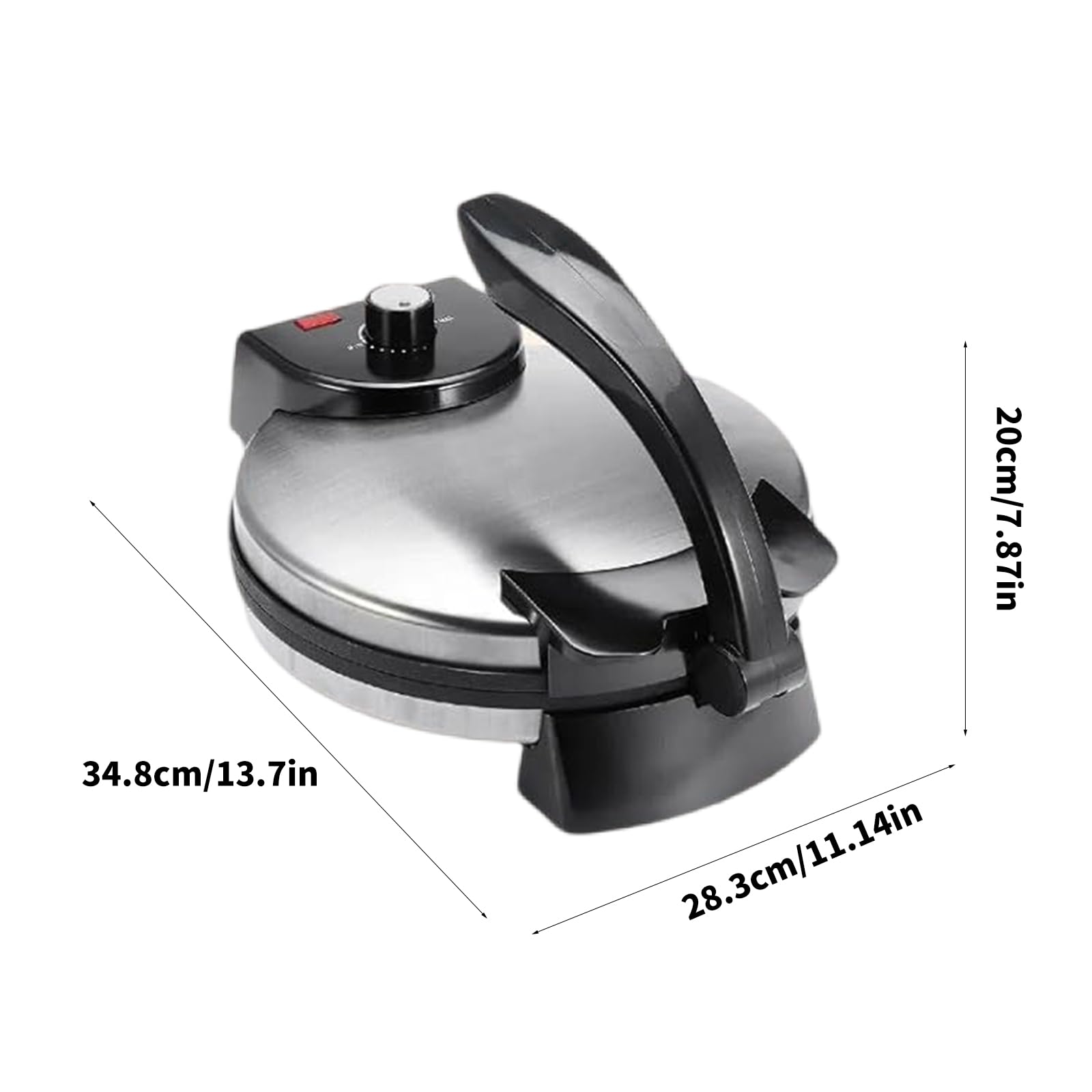 Electric Press For Pancakes And Flatbreads Stainless Steel Nonstick Roti Maker Adjustable Temperature Control Baking Pan