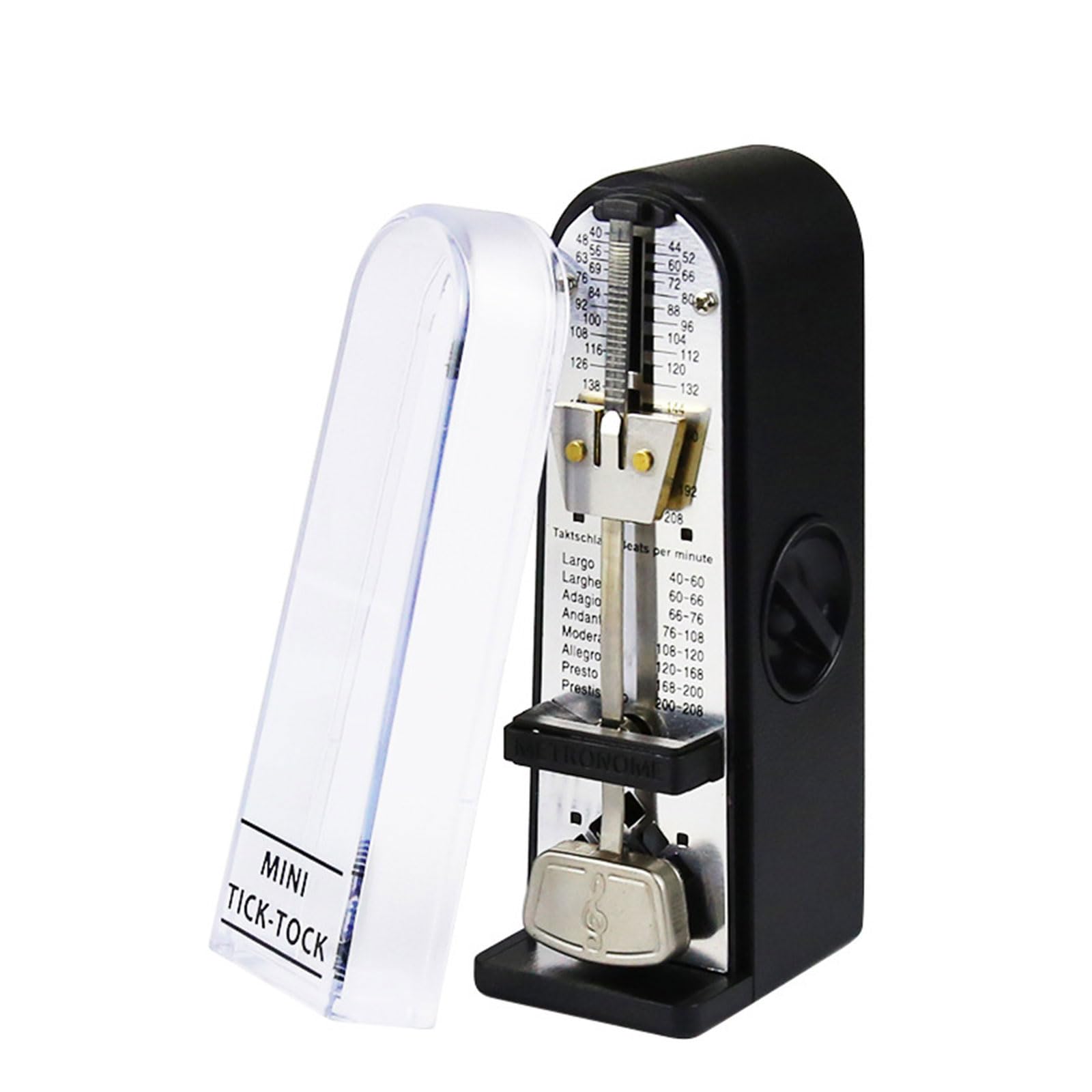 Métronome Mécanique Classique - 40 à 208 BPM - Pas De Pile - Pour Guitare, Basse, Piano - 3