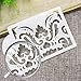 HULISEN 7Pcs Cake Decorating Stencil Mold Wedding Cake Stencil, Cake Mould