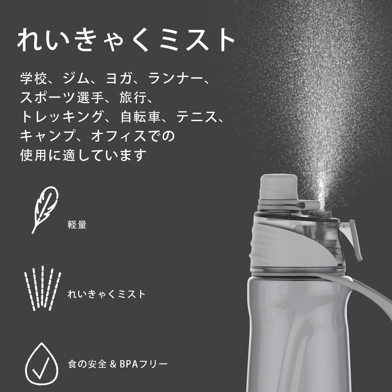 Amazon.co.jp: 噴霧付きスプレーボトル950ミリリットル、アウトドア