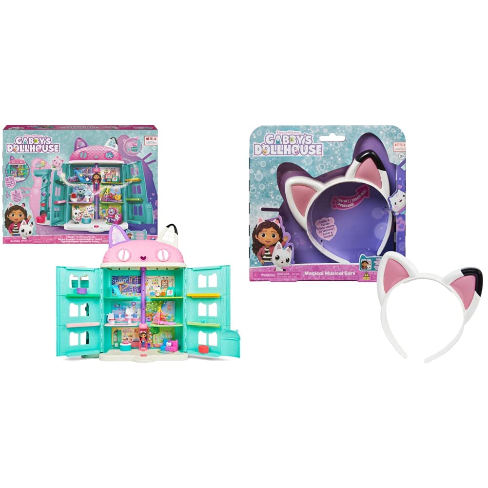 Buy Gabby's Dollhouse, Purrfect Dollhouse with 2 Toy Figures, 8