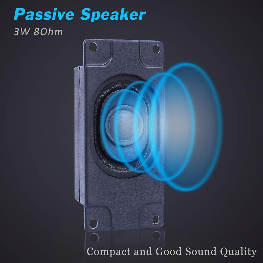 2 pezzi Altoparlante 3 Watt 8 Ohm con Interfaccia JST-PH2.0 per Arduino Electronic Progetti Fai-da-te