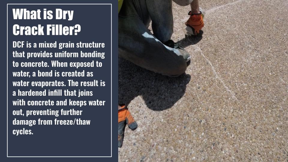 Miniatura 9 de Llenador de grietas de hormigón, color blanco, 2 libras (botella individual) para rellenar grietas de concreto en entradas, pasarelas y patios