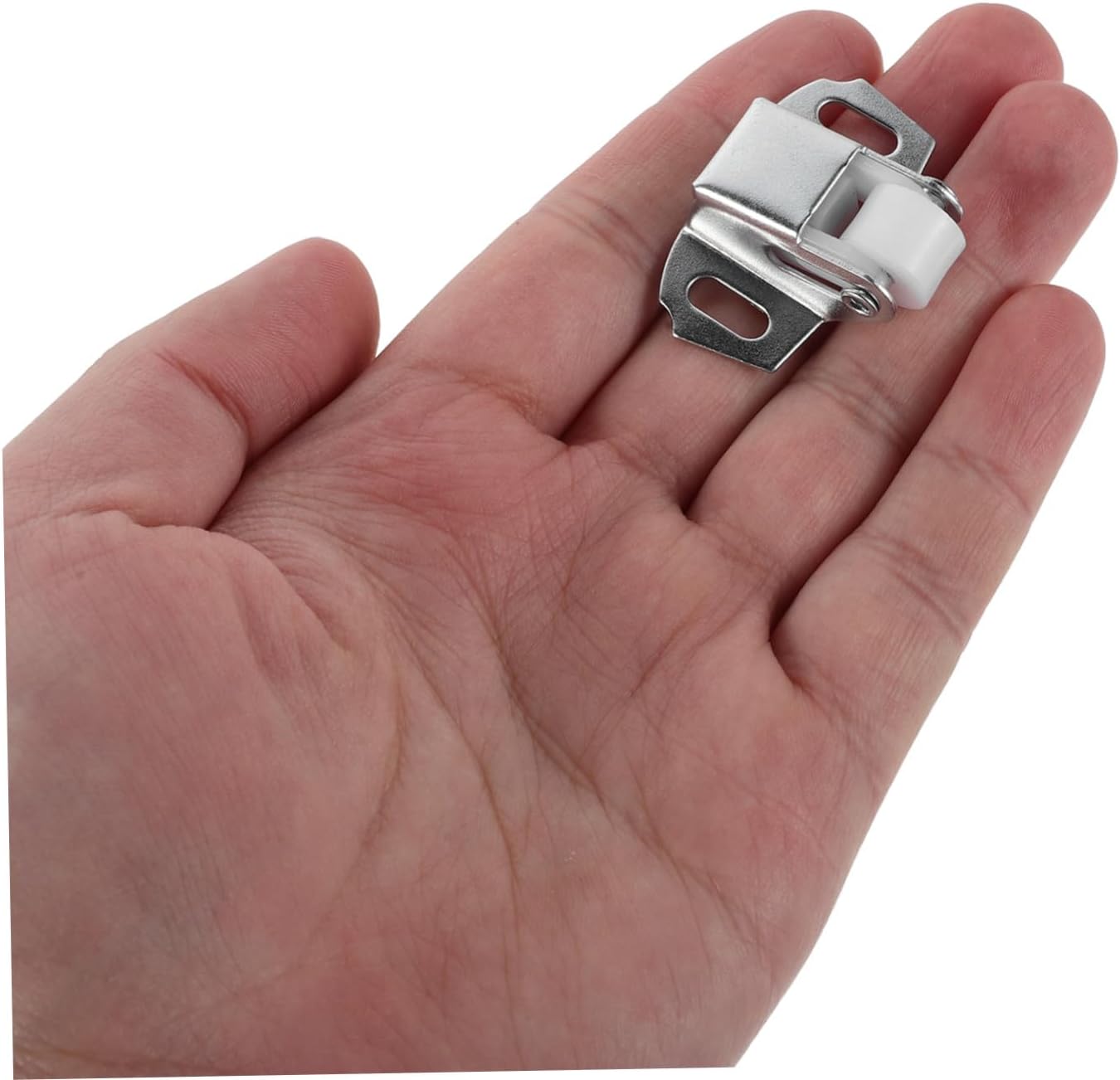 10 Sets Iron Mailbox Latch Replacement Parts with Sturdy Construction and Easy Installation, Silver Mailbox Hardware Kit for Post Box Repair and Home Use