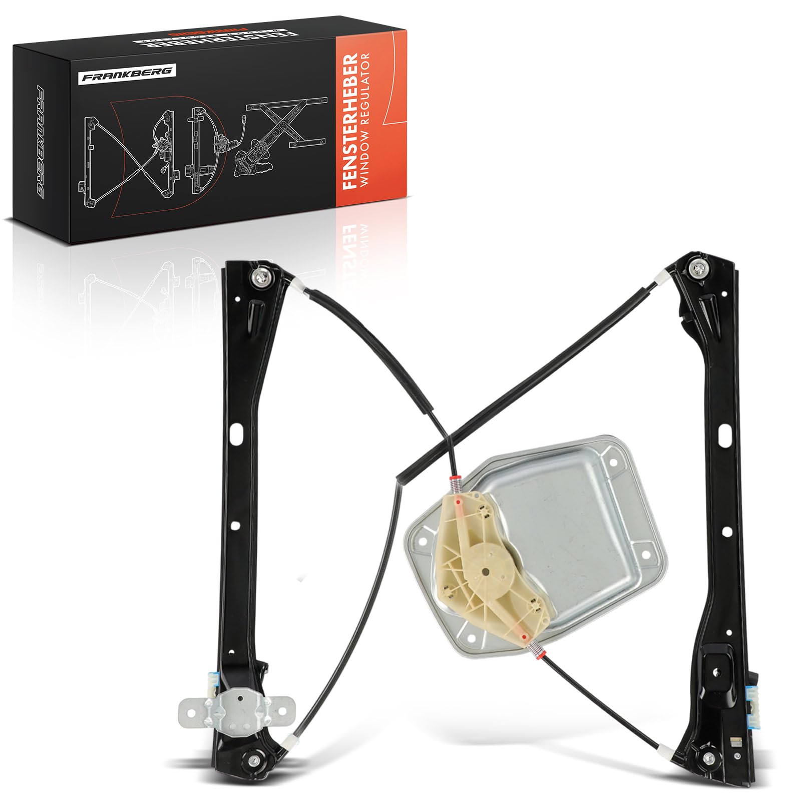 Frankber 1x Electric Window Regulator Front Left Compatible with Golf/Golf V MK V J-e-t-t-a MK III Estate Hatchback Saloon 2003-2010 1K5837461
