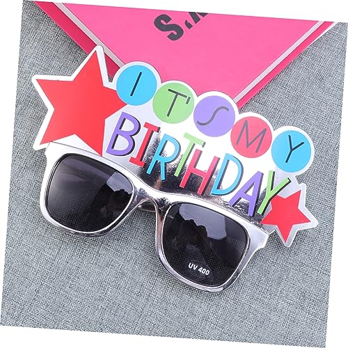 Gadpiparty Óculos De Baile De Plástico Infantil 2 Peças Chapéu De Aniversário Festa De Aniversário Ó