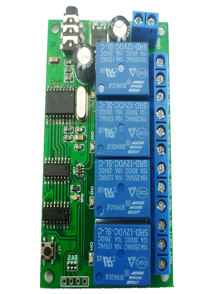 DC 12V 4ch MT8870 DTMF Tone Signal Decoder Phone Voice for LED Motor Smart Home