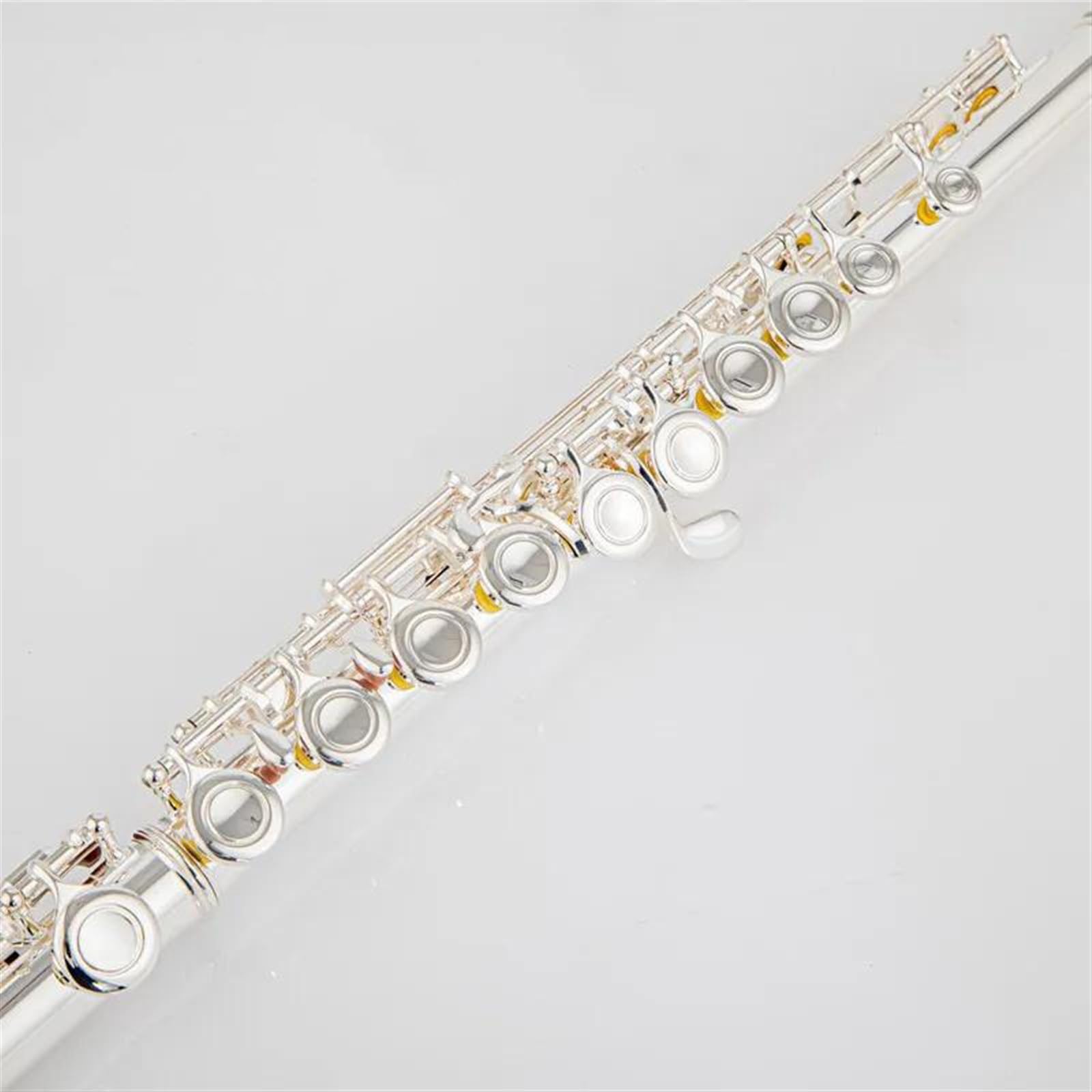 Professionale Flauto Traverso 17 Chiavi Aperte Fori C Tono Flauto Traverso Con Corpo Placcato Argento In Cupronichel Con Chiave MI