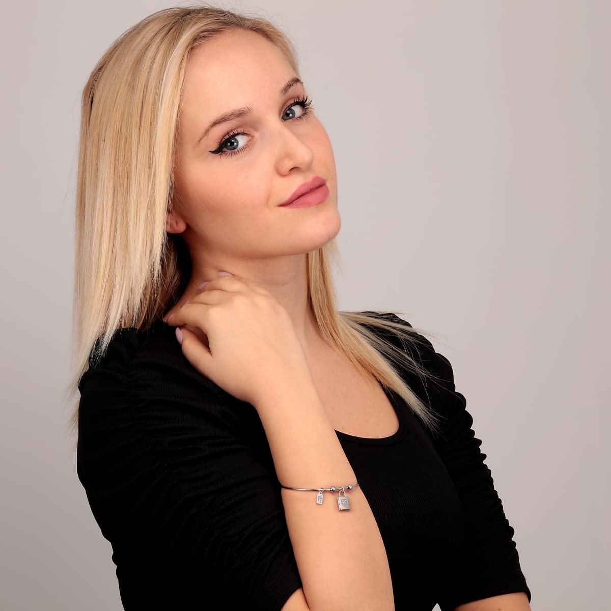 La Petite Story bransoletka damska, kolekcja miłości, stal kryształy - LPS05ASD15, stal stopowa, Stal stopowa
