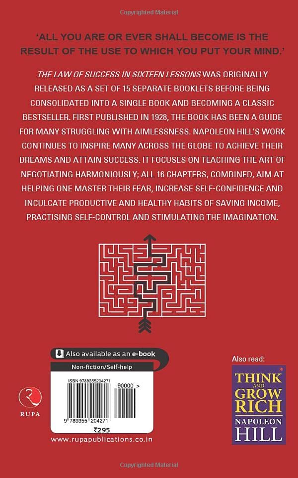 Image of THE LAW OF SUCCESS IN SIXTEEN LESSONS: A Manifesto on the Fundamentals of Success