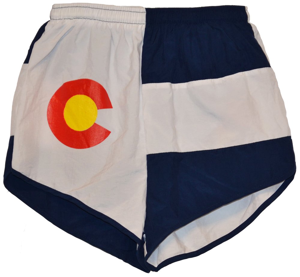 Soark Mens Nonsplit Flag Running Shorts