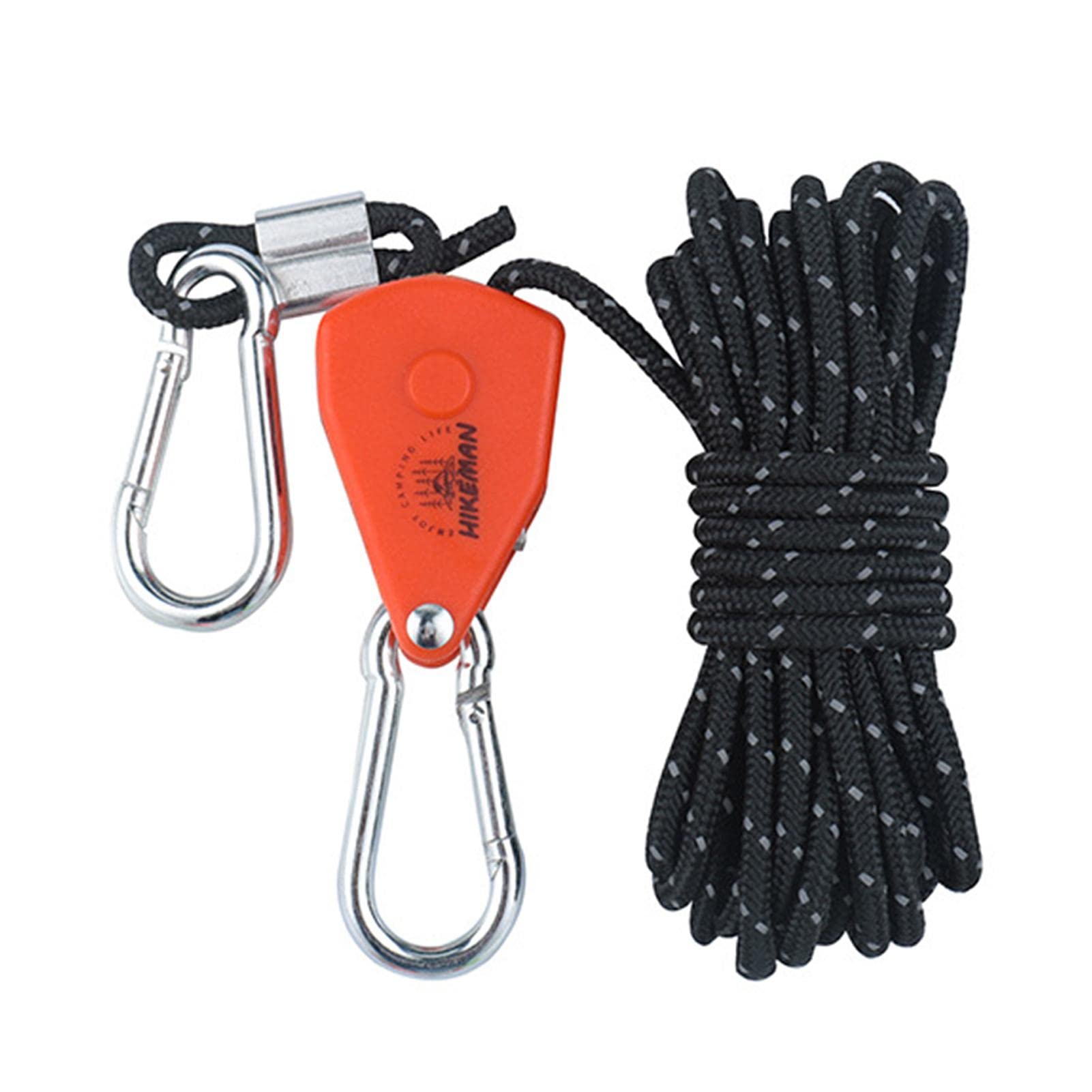 Set 4 Corde Di Tensionamento Riflettenti Con Tenditore - 4mm X 4m