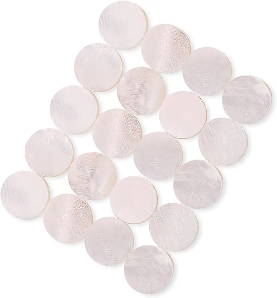 Marcadores de Fretboard, Pontos de Fretboard, Pontos de Traste de 6mm, Pontos Embutidos, Pontos para Guitarra, Ukulele, Baixo, Bandolim, Banjo (20 peças vendidas)