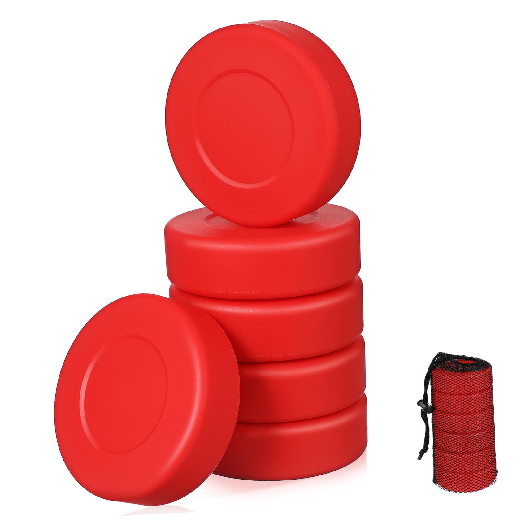 BESPORTBLE Hockey Balls 6 Pack Soft Hockey Portable Foam Bright Colors Fun Activity