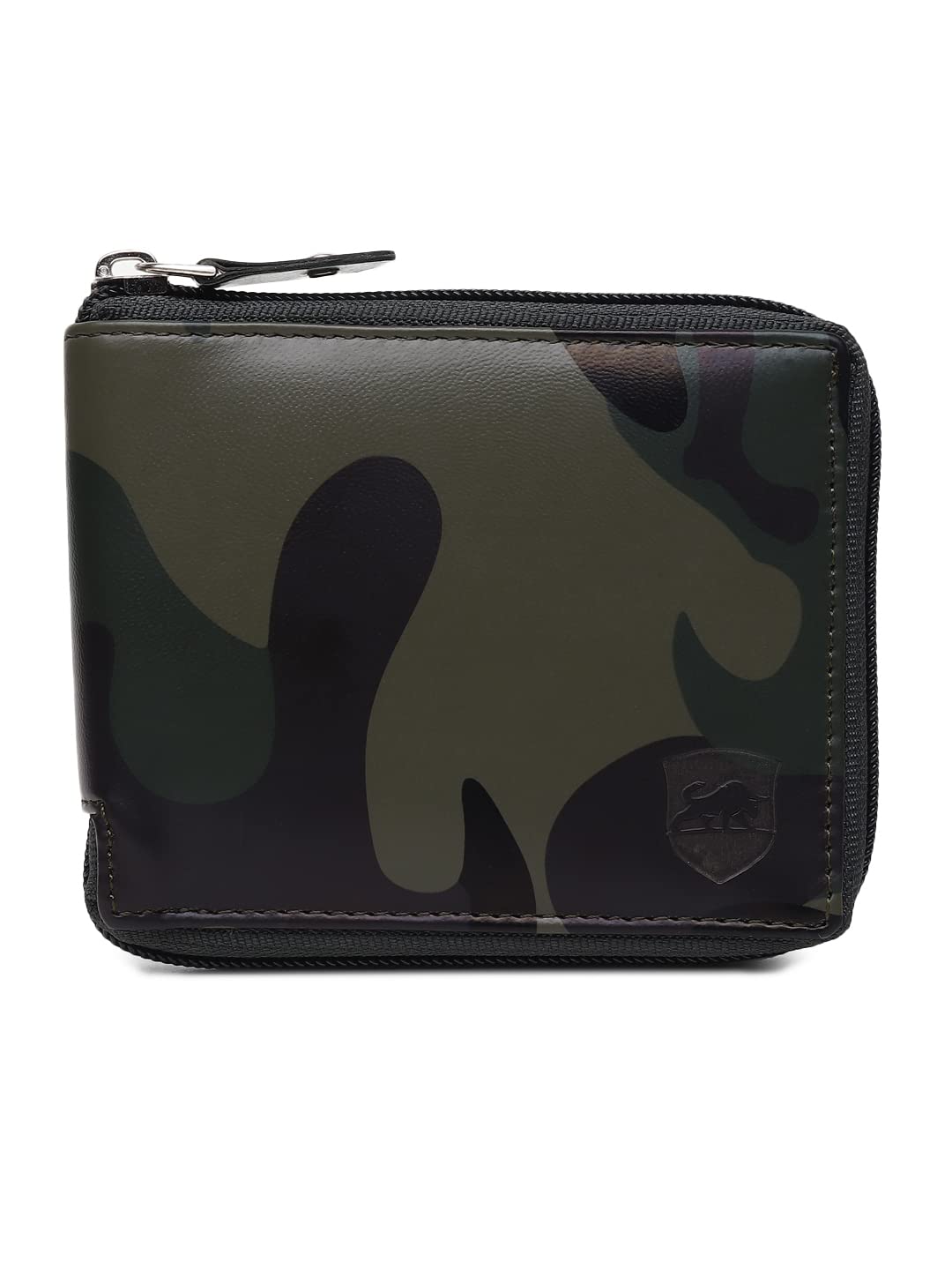 SAMTROHMulticolor Zipper Round Chain PU Leather Wallet for Men & Women I 3 Card Slots I 2 Currency & 2 Secret Compartments I 1 Coin Pocket