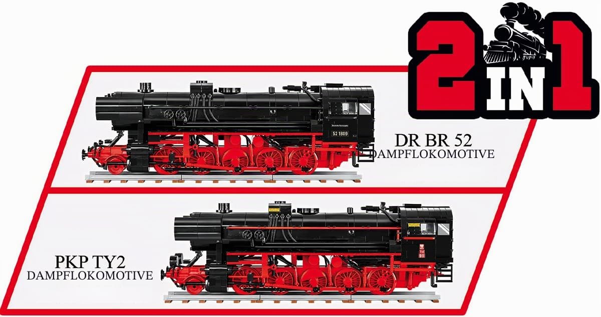 COBI STEAM Locomotive DR BR 52/TY2