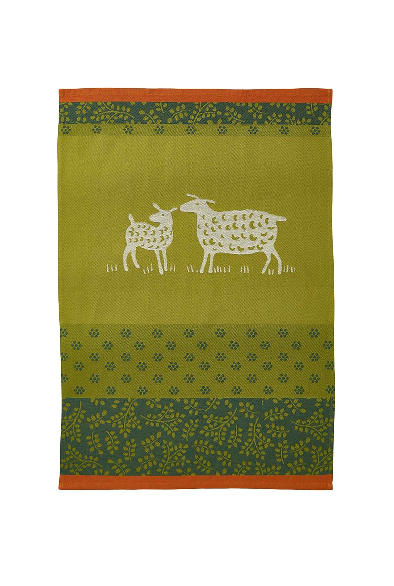 Coucke ""Mouton"", Woven cotton tea towel. Designed in France.