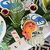 Talking Table Pack med 16 dinosaurieservetter i Brachiosaurus form | färgglada pappersservis för barns födelsedagsfest, unisex festartiklar för pojkar eller flickor #1