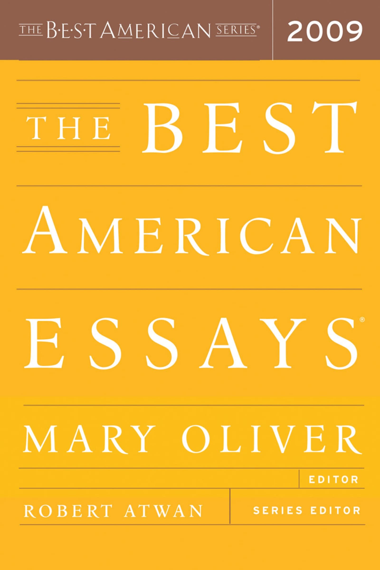 The Best American Essays 2009