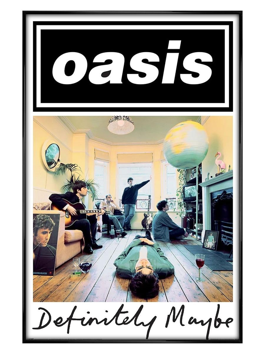 Oasis (Definitely Maybe) Maxi Poster - Black Gloss Framed
