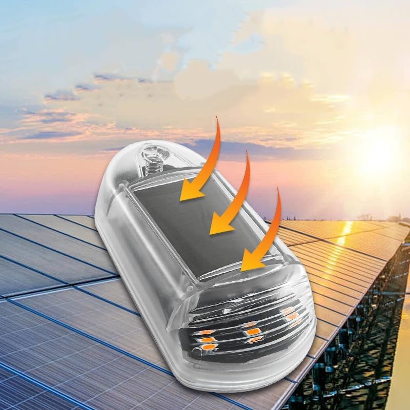 2025 Solar Truck Accessories 2025 Solar Powered Cab Lights For Trucks - Waterproof Roof Marker Lights With Vibration Sensor Luces Para Techo De Carro