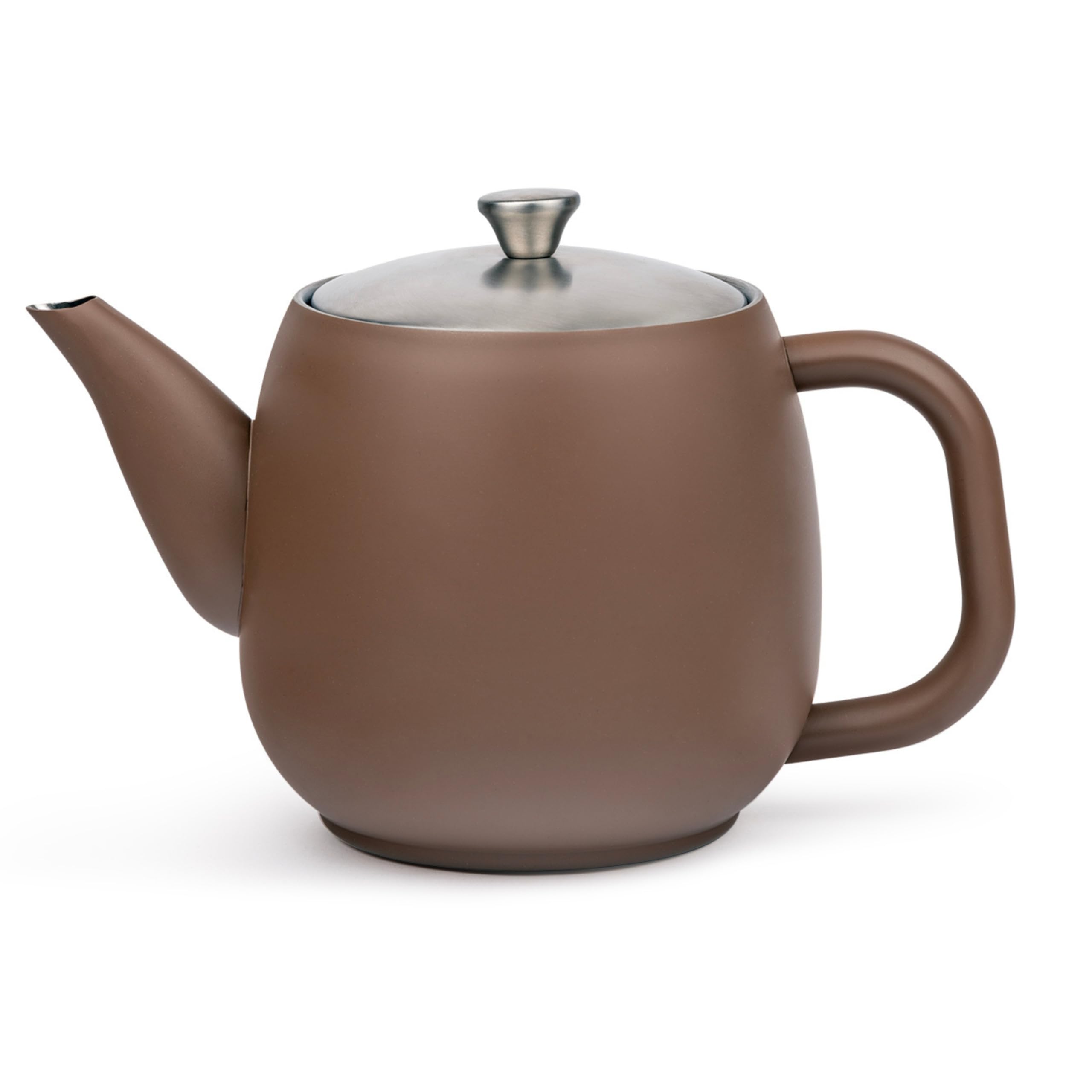 Théière Vera Bredemeijer marron foncé 0,9 l anti-goutte pour protéger vos tables
