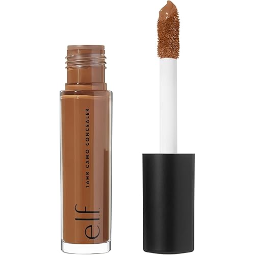 e.l.f. 16HR Camo Concealer, Full Coverage, Highly Pigmented Concealer With Matte Finish, Crease-proof, Vegan & Cruelty-Free, Rich Walnut, 0.203 Fl Oz