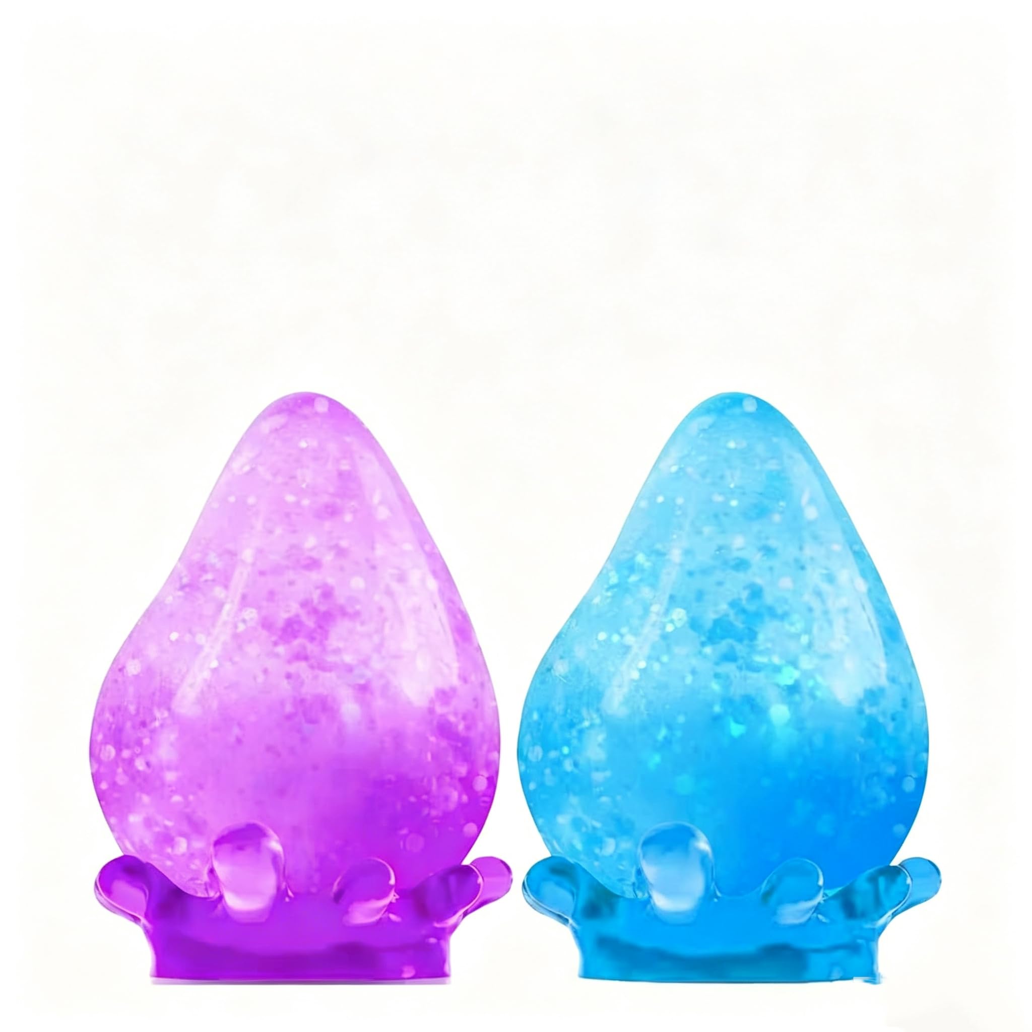 Dream Drop Squishy Toys, 2 Pack Water Drop Stress Balls, Soft Sensory Fidget Toys for Kids and Adults, Squeeze Toys for Relaxation, Home Office Classroom