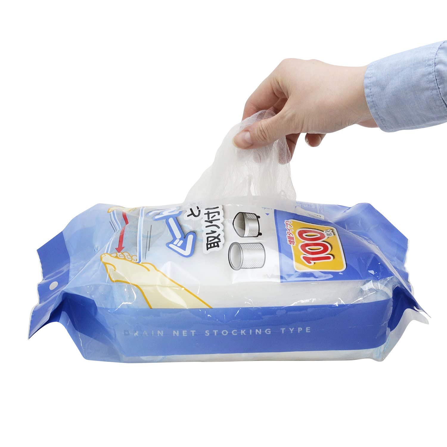 Amazon｜[ストリックスデザイン] 水切りネット ぐーん! と伸びて