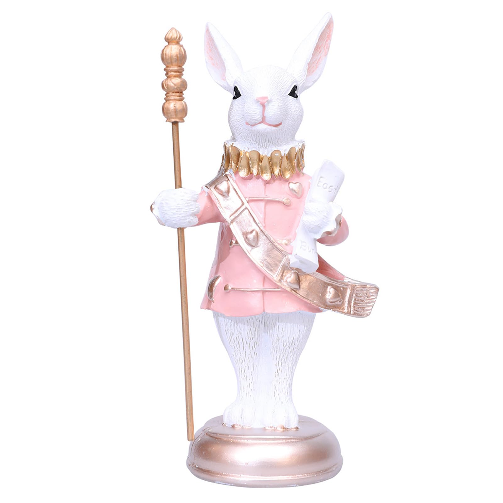 Kalttoy Intricate Easters Rabbits Wand Tabletop Display Ornament Designed for Homeowner Seek Unique Seasonal Decorations Dining Table Centerpieces