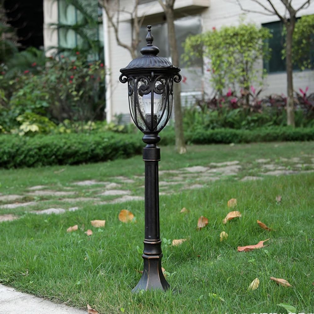 Générique Lampadaire européen en verre à bulles